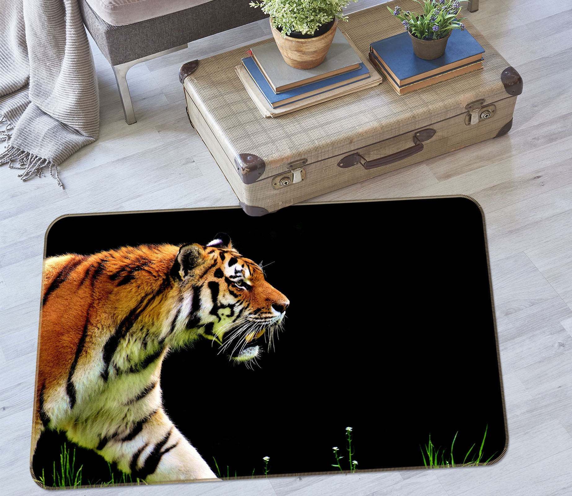 3D Tiger 69025 Animal Non Slip Rug Mat