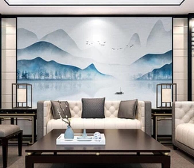 3D Valley Lake 1623 Wall Murals Wallpaper AJ Wallpaper 2 