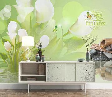 3D Flower Butterfly 1479 Wall Murals Wallpaper AJ Wallpaper 2 