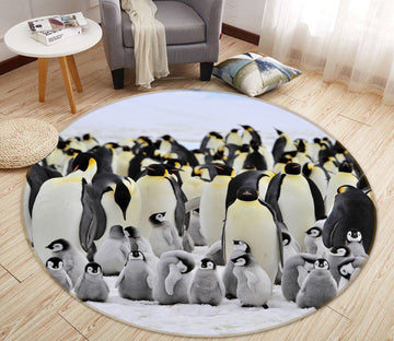 3D Penguin Group 38040 Animal Round Non Slip Rug Mat