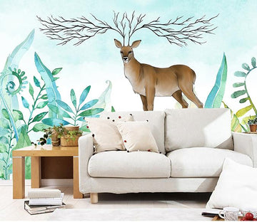 3D Deer 135 Wall Murals Wallpaper AJ Wallpaper 2 