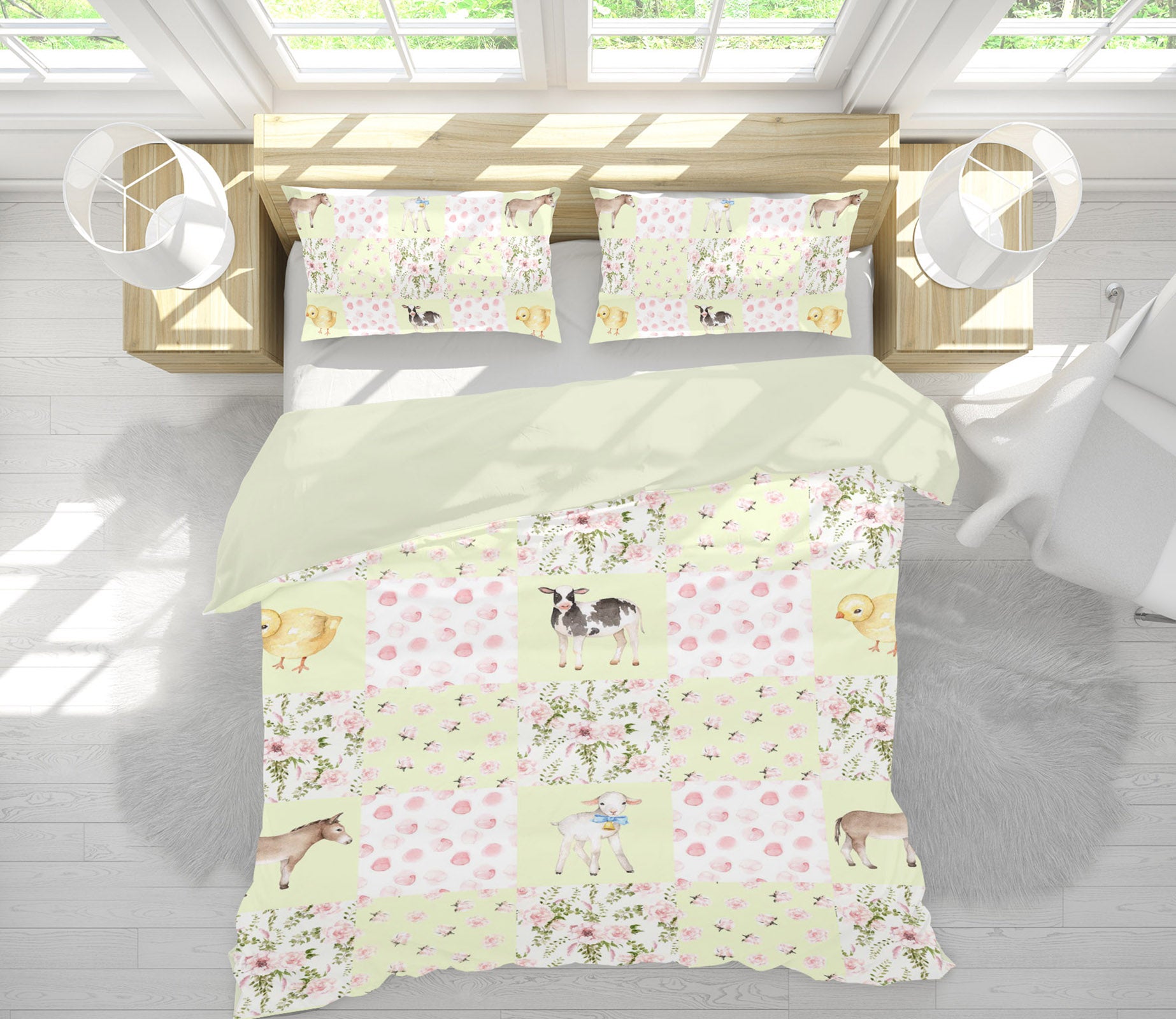 3D Cattle Chicken Sheep 201 Uta Naumann Bedding Bed Pillowcases Quilt