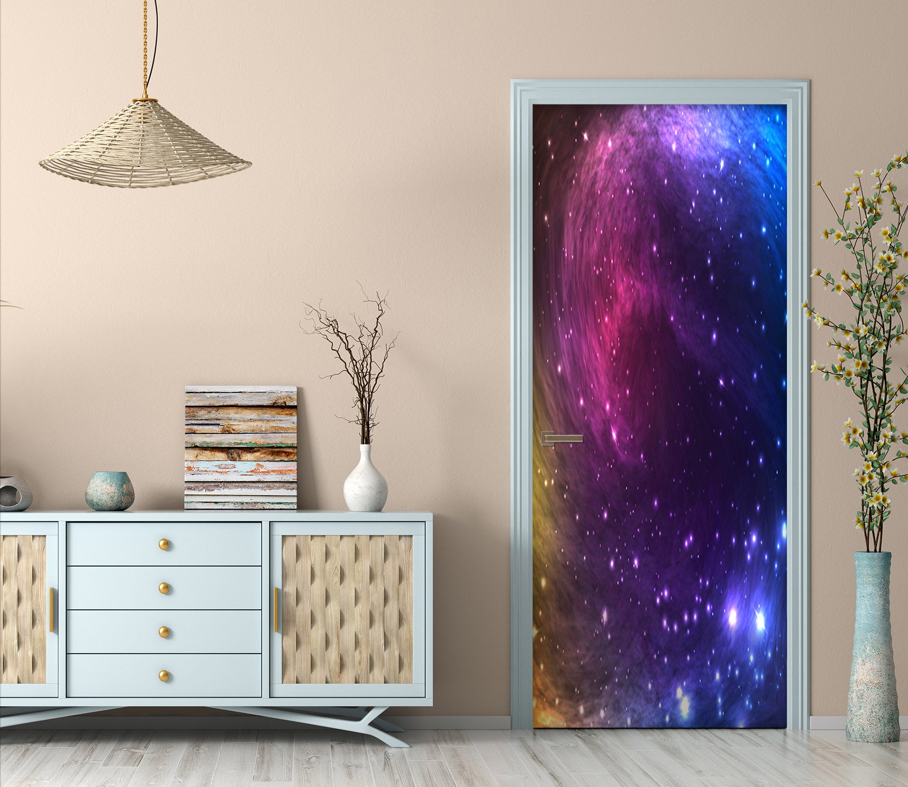 3D Starry Sky 24225 Door Mural