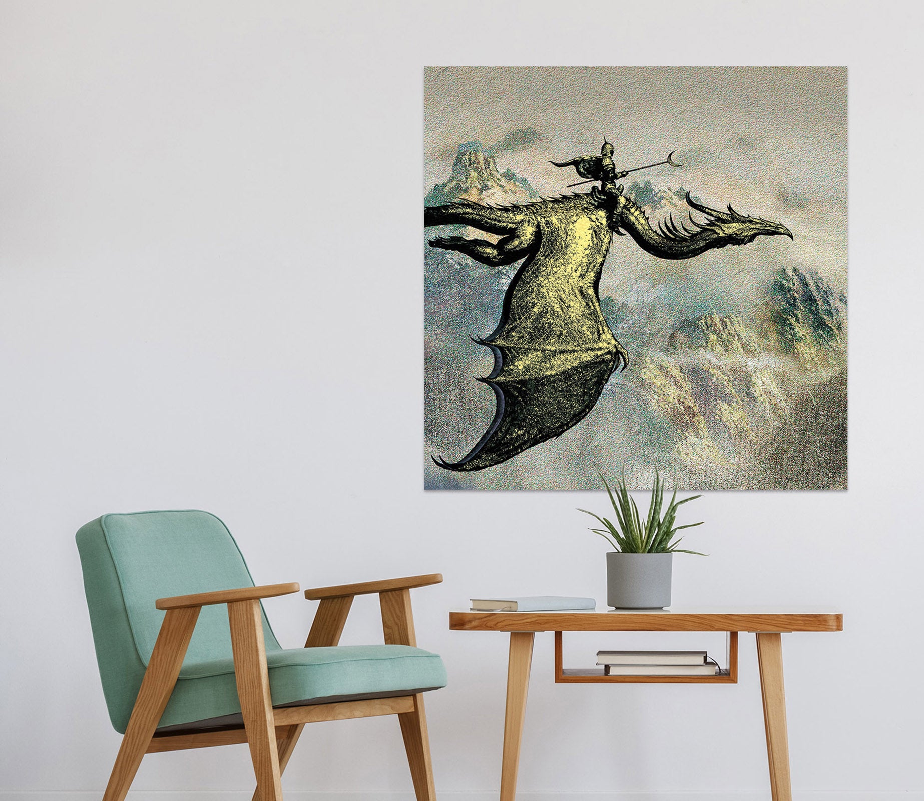 3D Flying Dragon Mount 8039 Ciruelo Wall Sticker