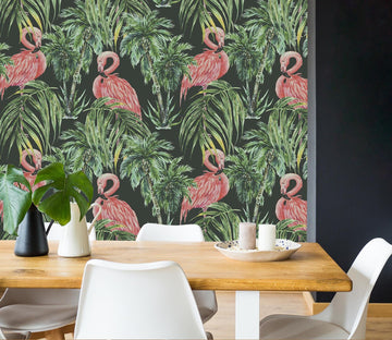 3D Plant Flamingo 016 Wall Murals Wallpaper AJ Wallpaper 2 