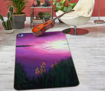 3D Purple Sky 18116 Marina Zotova Rug Non Slip Rug Mat