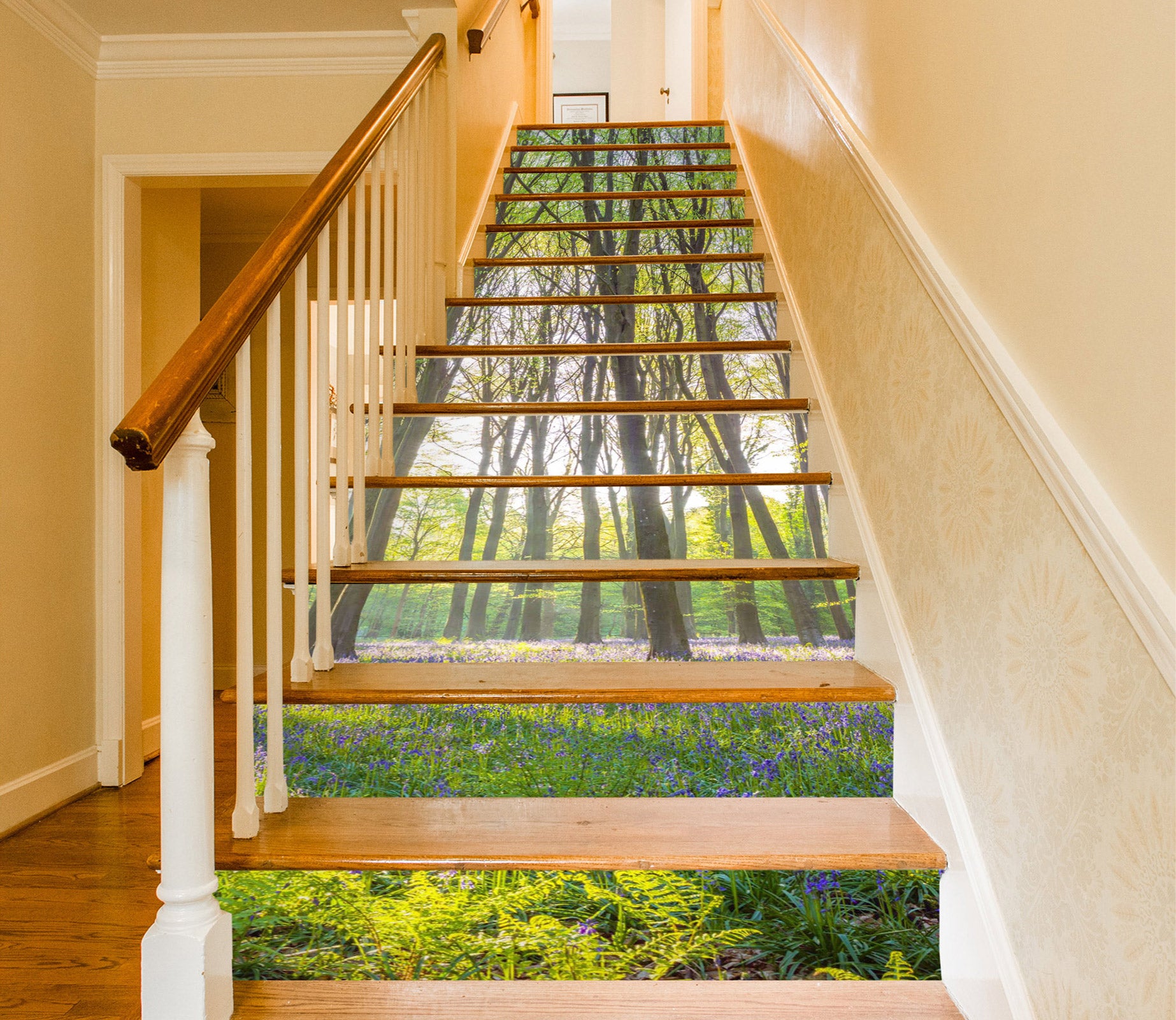 3D Green Woods 10966 Assaf Frank Stair Risers