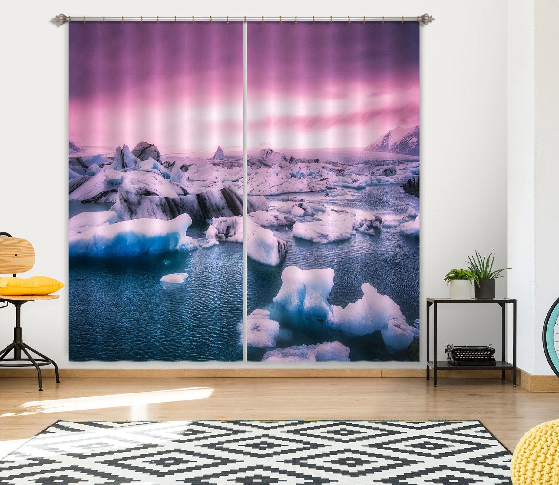 3D Melting Snow 127 Marco Carmassi Curtain Curtains Drapes Curtains AJ Creativity Home 