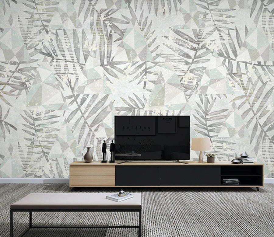 3D Leaf Pattern WG032 Wall Murals Wallpaper AJ Wallpaper 2 