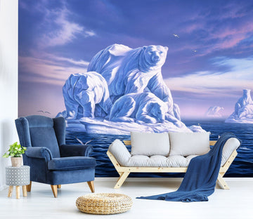 3D Ice Beargs 110 Jerry LoFaro Wall Mural Wall Murals Wallpaper AJ Wallpaper 2 