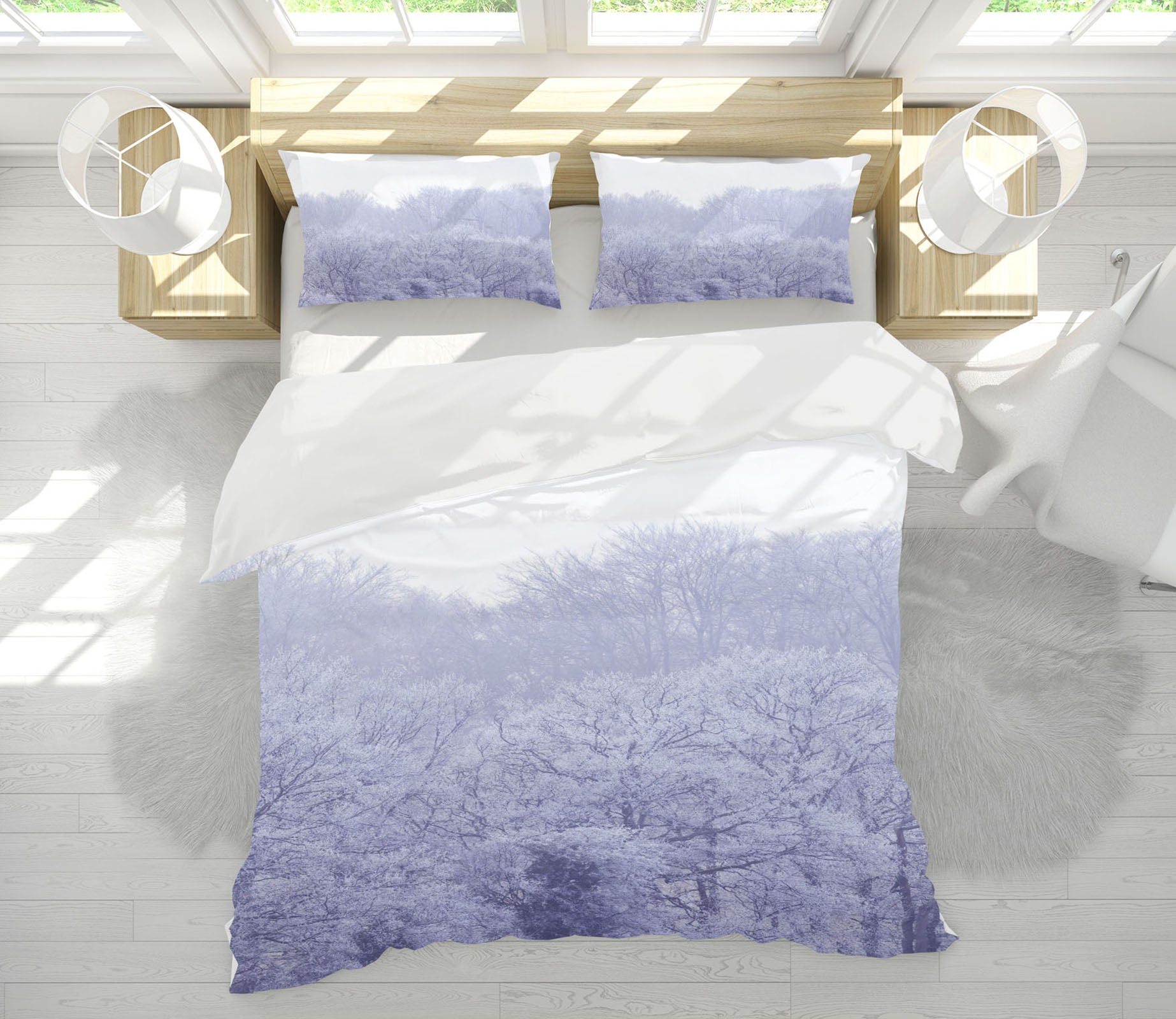 3D Fog Tree 7166 Assaf Frank Bedding Bed Pillowcases Quilt Cover Duvet Cover