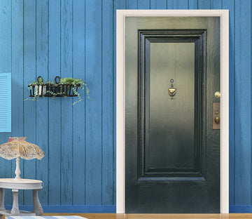 3D Dark Green Door 22226 Door Mural