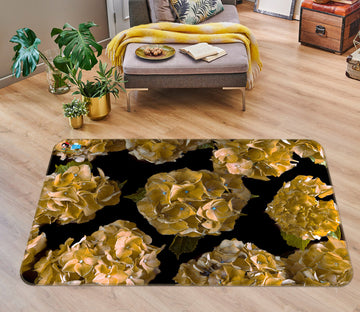 3D Yellow Flower 6723 Assaf Frank Rug Non Slip Rug Mat