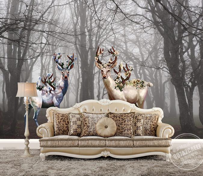 3D Elk 208 Wall Murals Wallpaper AJ Wallpaper 2 