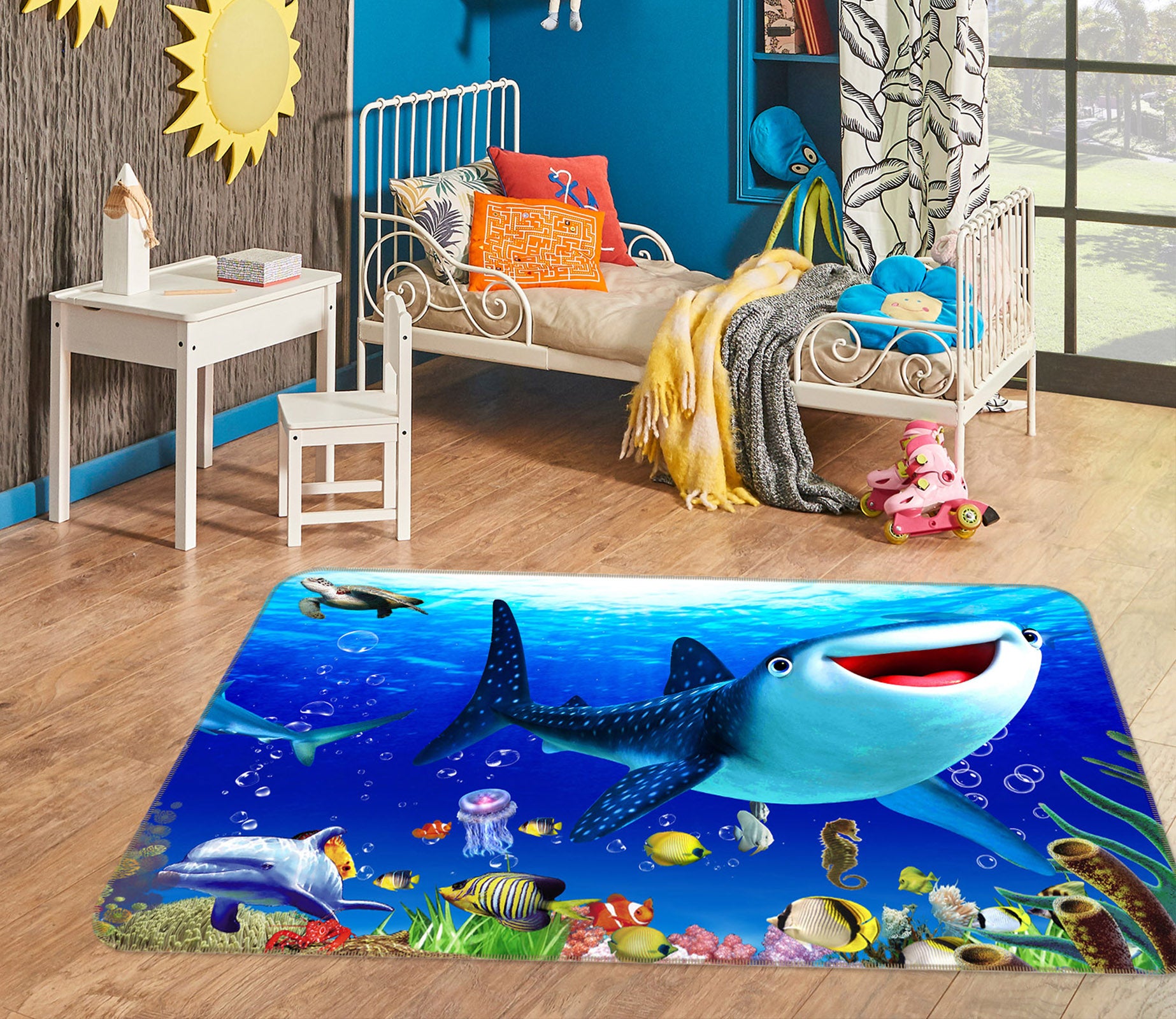 3D Sea Shark 68166 Animal Non Slip Rug Mat