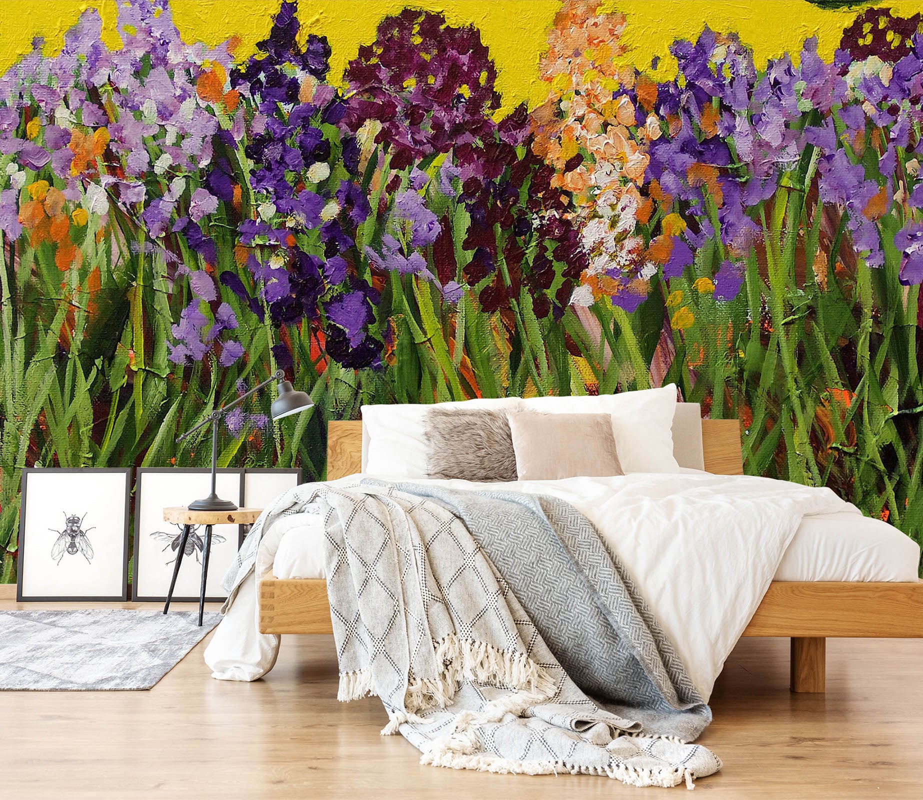 3D Purple Lavender 237 Allan P. Friedlander Wall Mural Wall Murals