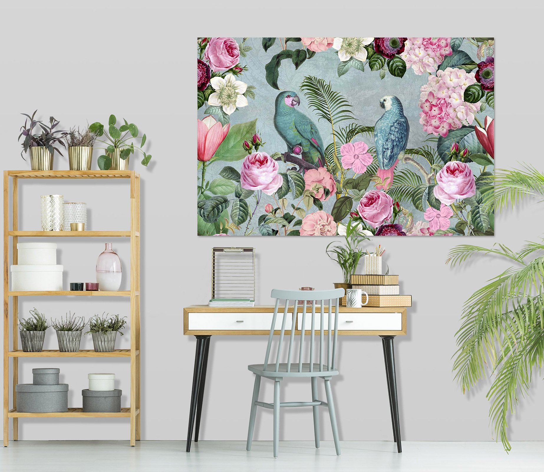 3D Bird Flowers 030 Andrea haase Wall Sticker Wallpaper AJ Wallpaper 2 