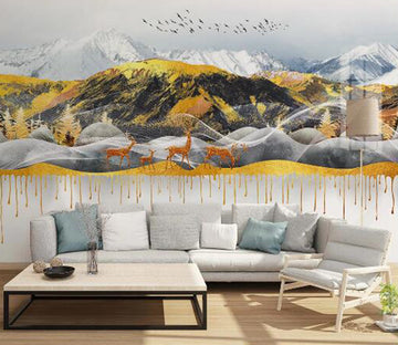 3D Snow Mountain WC1759 Wall Murals