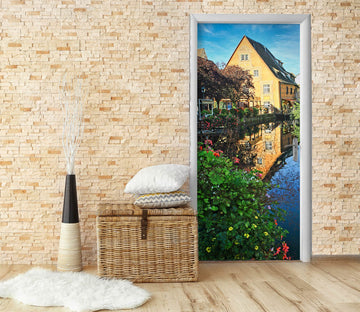 3D River House 110185 Kathy Barefield Door Mural