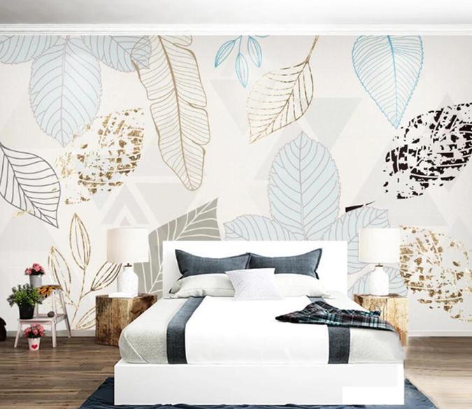 3D Colored Leaves 133 Wall Murals Wallpaper AJ Wallpaper 2 