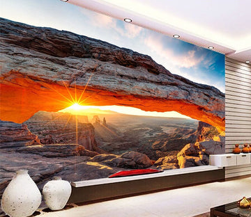 3D Sunrise Valley 1040 Wall Murals