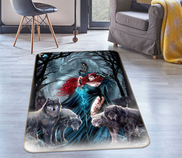 3D Dragon Woman 8250 Ruth Thompson Rug Non Slip Rug Mat