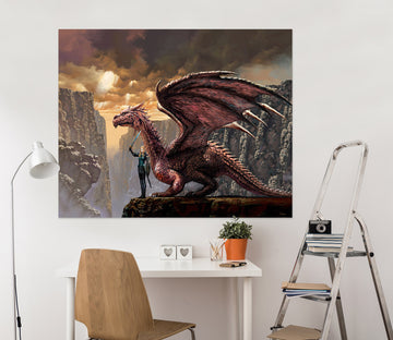 3D Dragon Soldier 8042 Ciruelo Wall Sticker