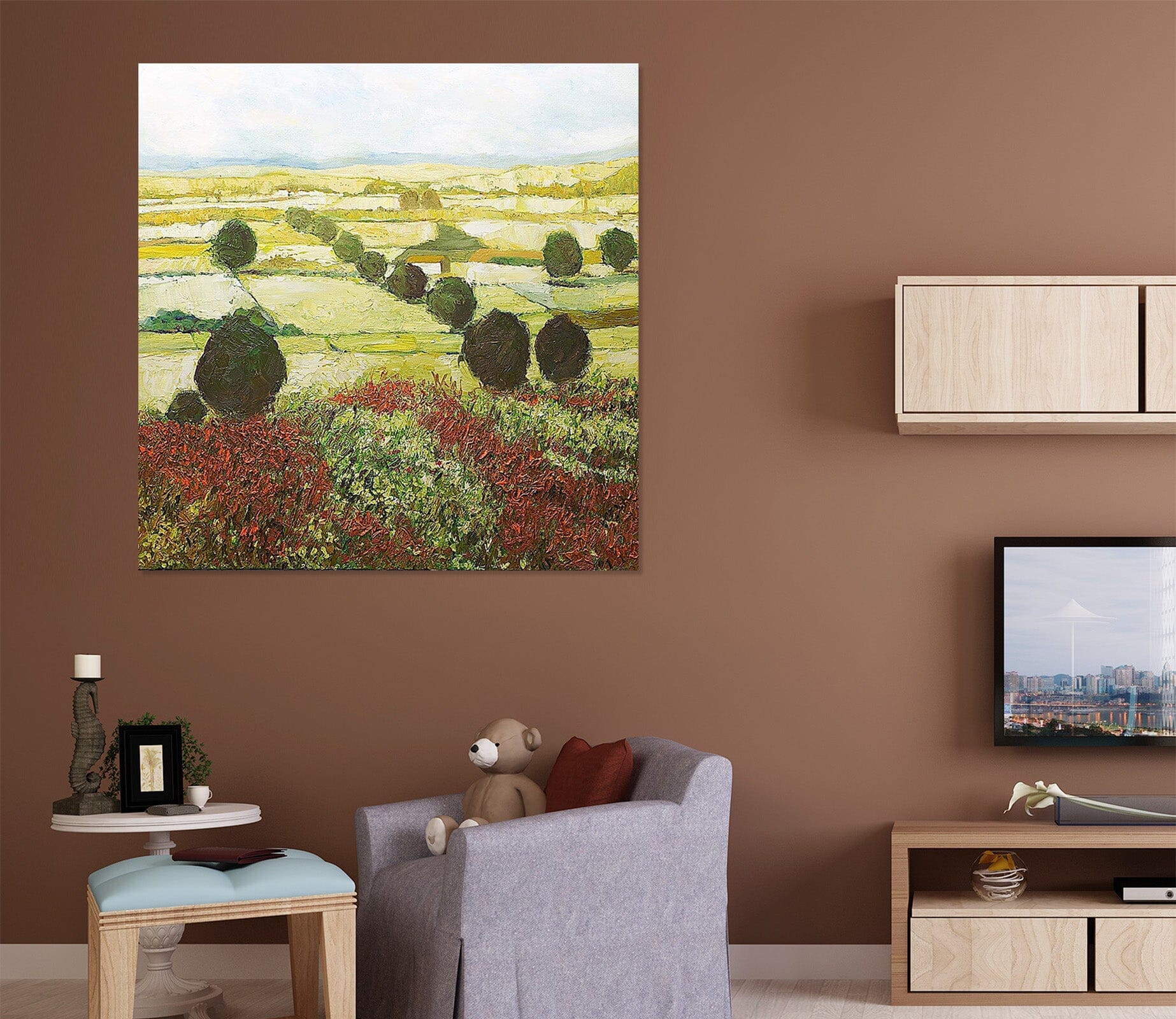 3D Wildflower Valley 109 Allan P. Friedlander Wall Sticker Wallpaper AJ Wallpaper 2 