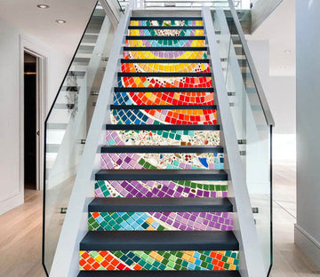 3D Rainbow 438 Stair Risers Wallpaper AJ Wallpaper 