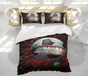 3D Football Tooth Net 4056 Tom Wood Bedding Bed Pillowcases Quilt