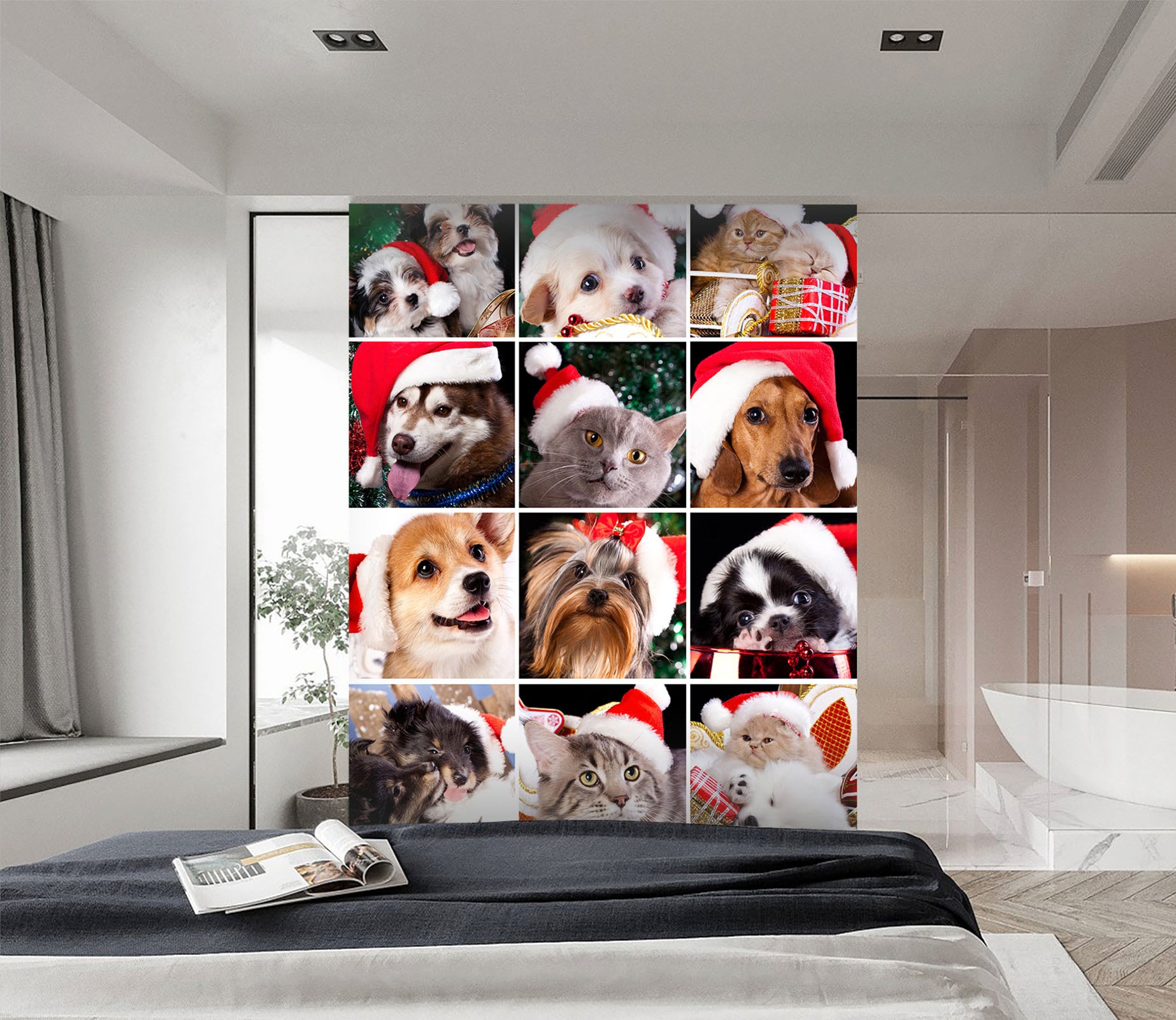 3D Puppy Kitten 147 Wall Murals