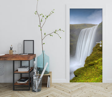 3D Waterfall Meadow 11538 Marco Carmassi Door Mural