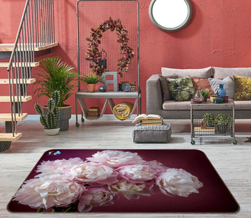 3D Pink Flower 6823 Assaf Frank Rug Non Slip Rug Mat