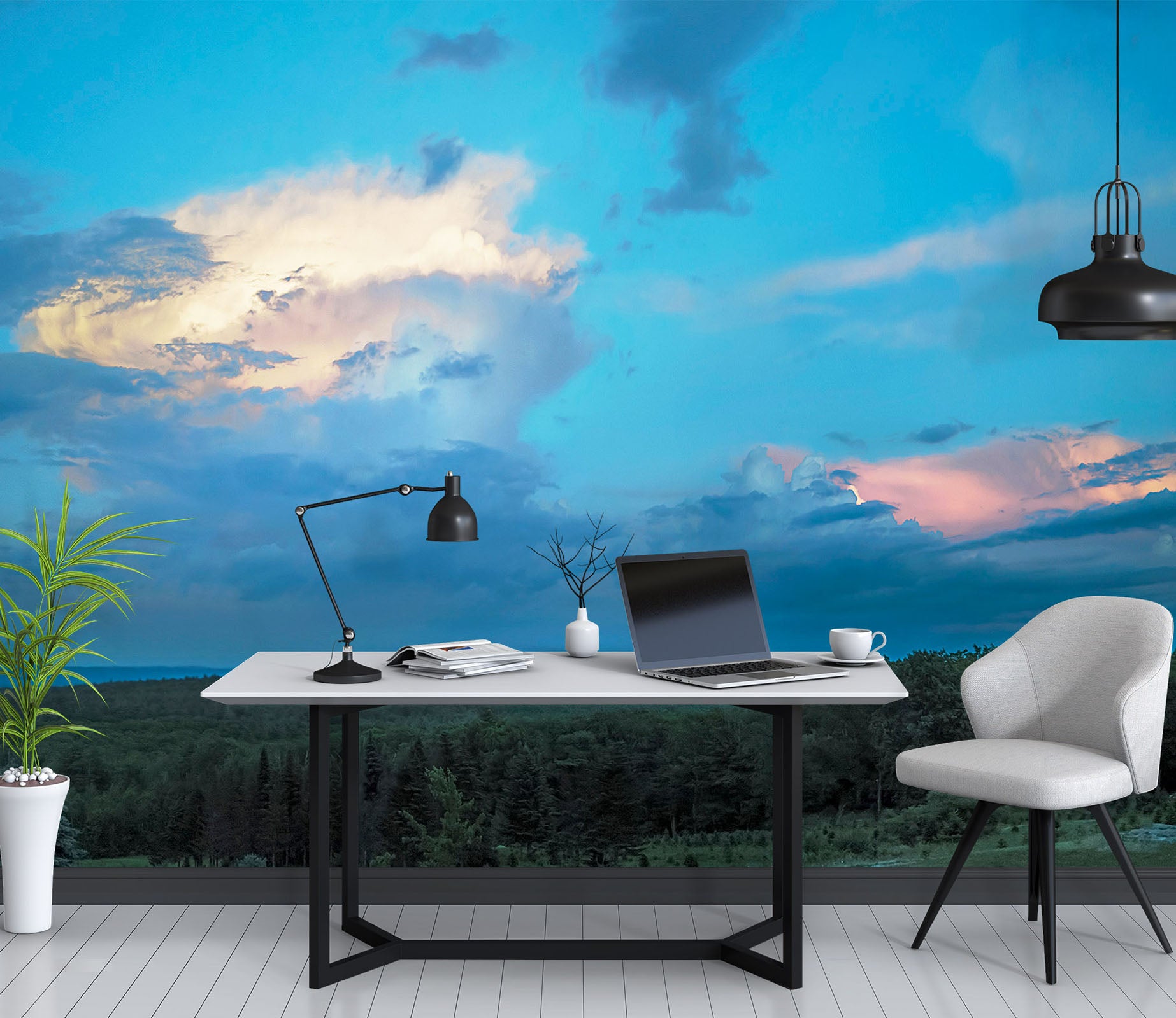 3D Clouds Sky 85012 Jerry LoFaro Wall Mural Wall Murals