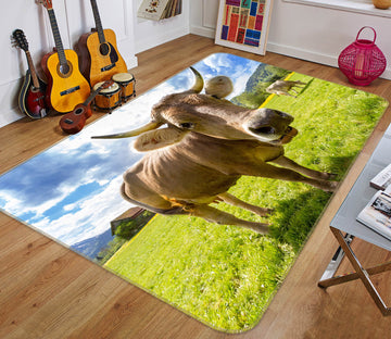 3D Cattle Grass 82085 Animal Non Slip Rug Mat