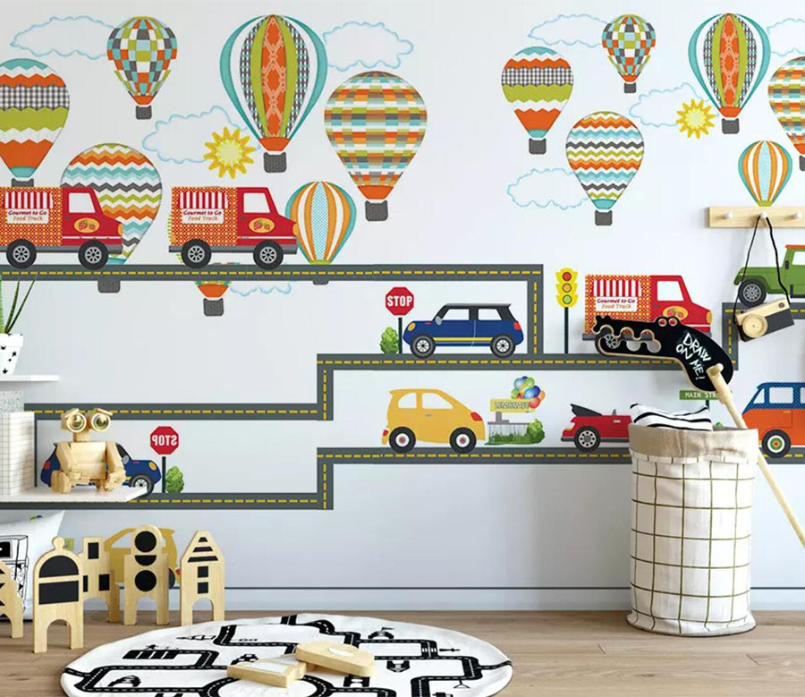 3D Car Balloon WC500 Wall Murals