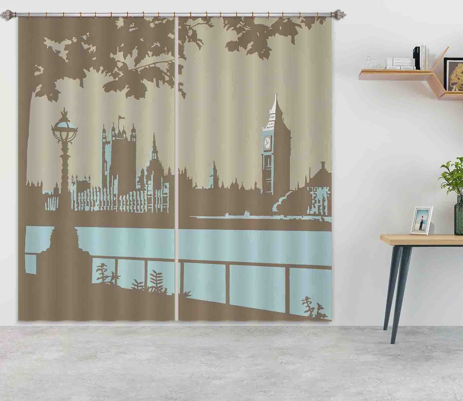 3D London 116 Steve Read Curtain Curtains Drapes Curtains AJ Creativity Home 