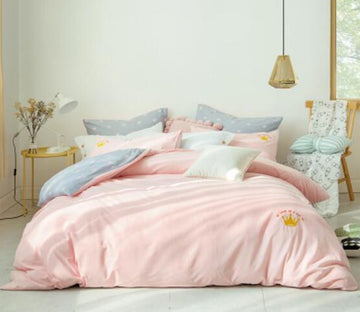 3D Light Pink 20267 Bed Pillowcases Quilt