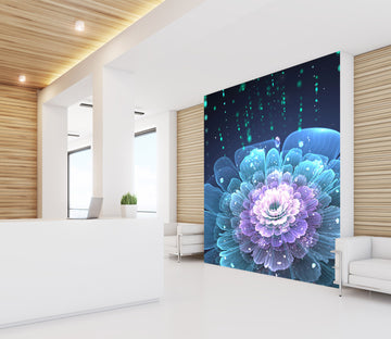 3D Raindrop Lotus 2012 Wall Murals