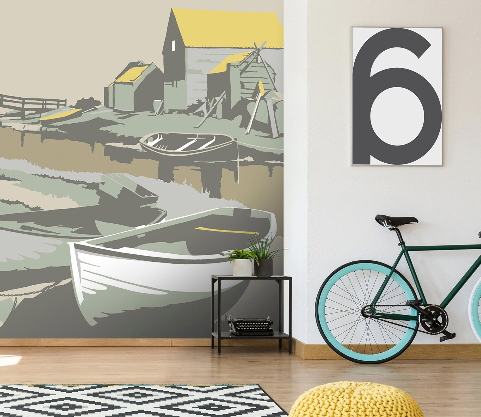 3D Southwold Harbour 1060 Steve Read Wall Mural Wall Murals Wallpaper AJ Wallpaper 2 