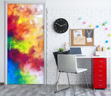 3D Color Smoke 3301 Skromova Marina Door Mural