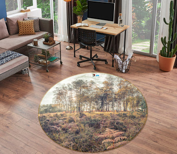 3D Dense Grass 7422 Assaf Frank Rug Round Non Slip Rug Mat