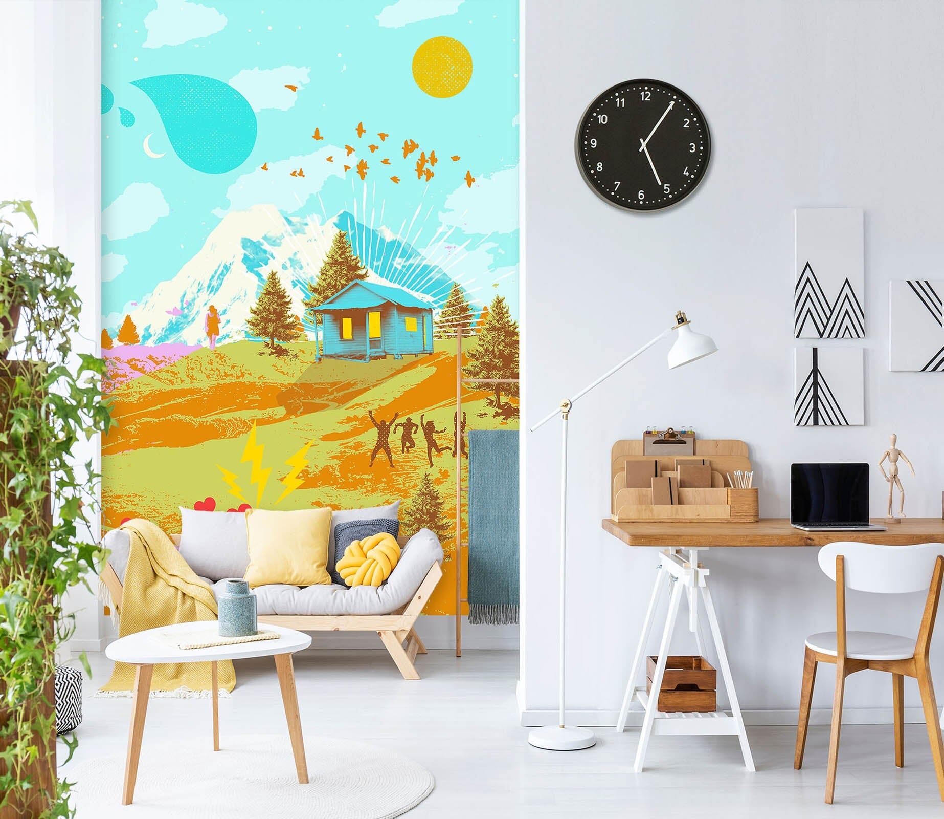 3D Painting Small Town 1399 Showdeer Wall Mural Wall Murals Wallpaper AJ Wallpaper 2 