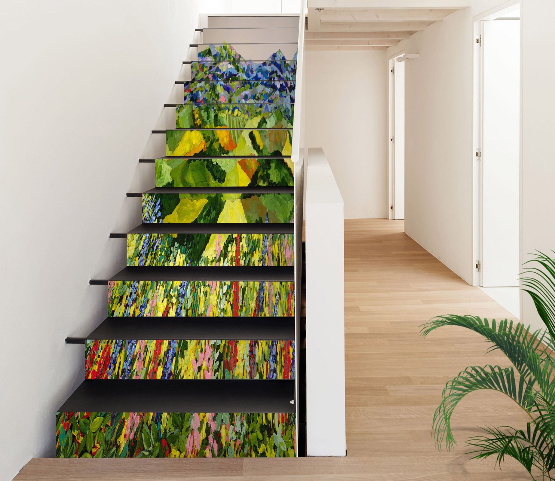 3D Color Bush Hillside 89178 Allan P. Friedlander Stair Risers