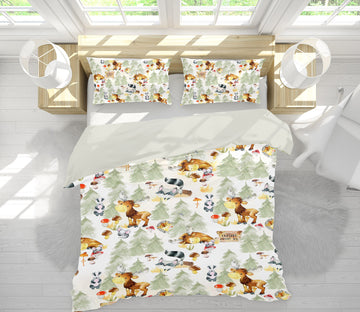 3D Cartoon Fox 228 Uta Naumann Bedding Bed Pillowcases Quilt