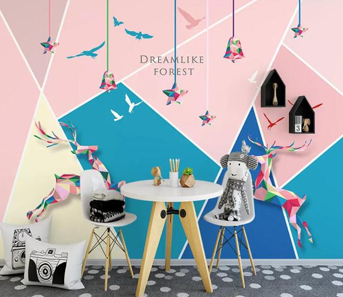 3D Pink Animal 481 Wall Murals Wallpaper AJ Wallpaper 2 