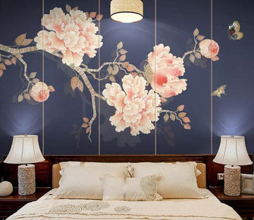 3D Pink Peony 2138 Wall Murals Wallpaper AJ Wallpaper 2 