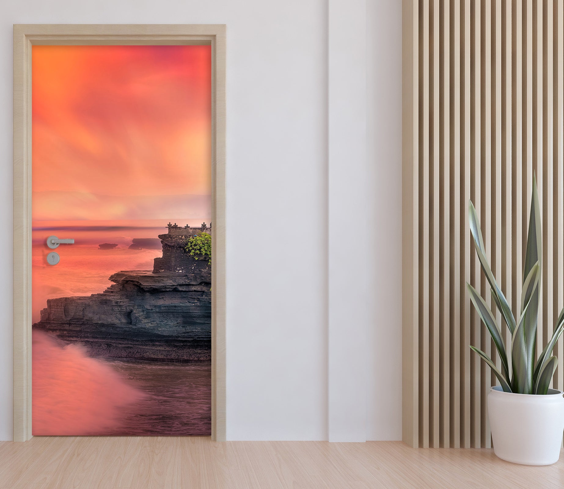 3D Red Sky Stone 11429 Marco Carmassi Door Mural