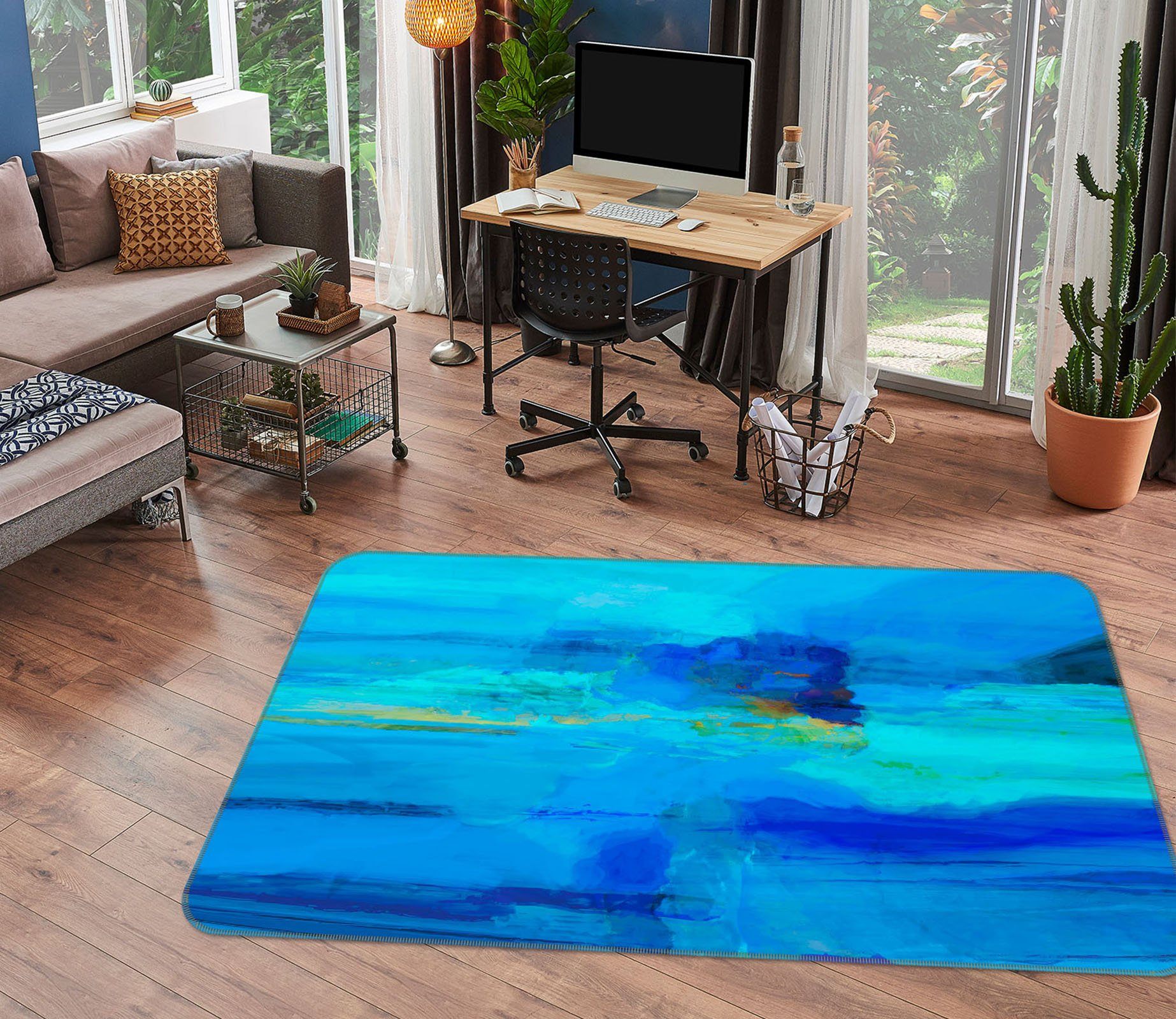 3D Blue Sea 1013 Michael Tienhaara Rug Non Slip Rug Mat Mat AJ Creativity Home 