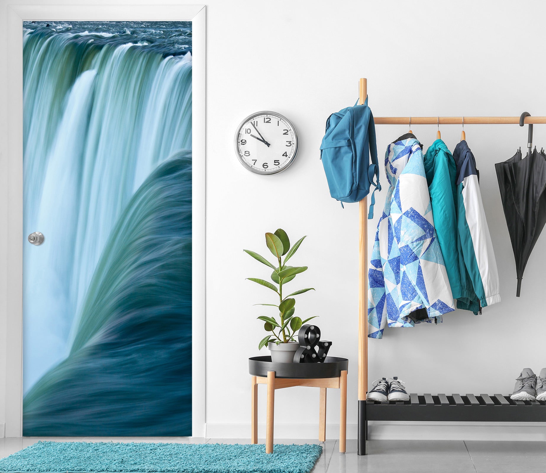 3D Waterfall 23025 Door Mural